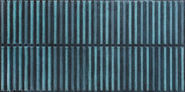 Homey Stripes Tile 12" x 24" - Blue Glossy
