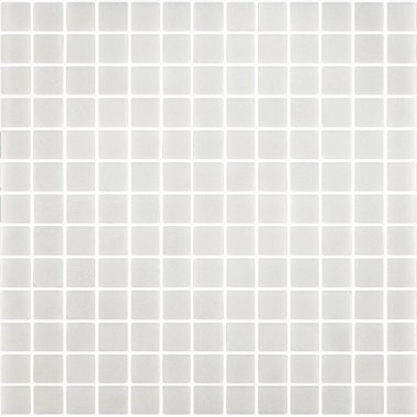 Niebla 1" x 1" Mosaic Tile 13" x 13" - Blanco