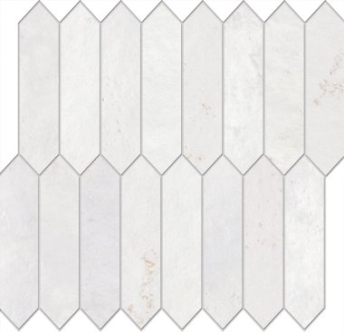 Home Picket Mosaic Tile 12" x 10" - Whitepastel