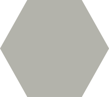 Solid Hexagon Tile 10" x 11" - Grey