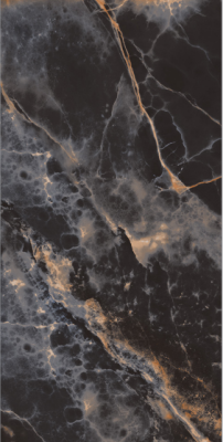 Onyx Marble Look Tile 24" x 48" - Black