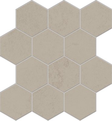 Nuances Hexagon Mosaic Tile 12" x 13" - Beige