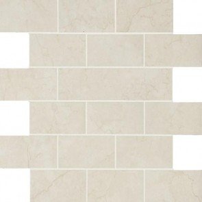 Anthology Marble Old Matte 2x4 Mosaic Tile 12" x 12" - Luxury White