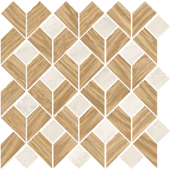 Paradiso Flip Mosaic Tile 11.5" x 11.5" - Beige Polished