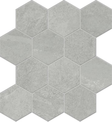Nuances Hexagon Mosaic Tile 12" x 13" - Pearl
