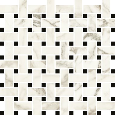 Luce Basketweave Tile 12" x 12" - Grey