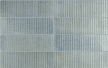 Raku Stripe Tile 2.5" x 8" - Sea