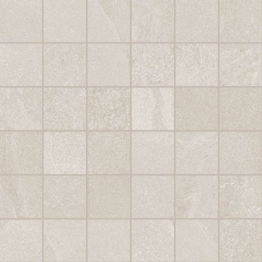 Brazilian Slate (Porcelain Tile) 12" x 12" - Storm Beige 2" x 2" Mosaic