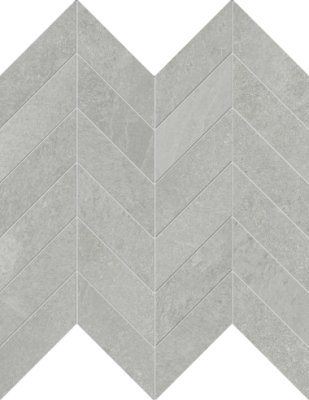 Nuances Chevron Mosaic Tile 12" x 12" - Pearl