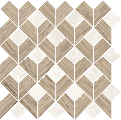 Paradiso Flip Mosaic Tile 11.5" x 11.5" - Ivory Polished