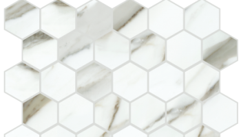 Calacatta Borghinin Next Hexagon Marble Look Tile 12