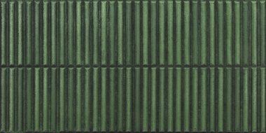 Homey Stripes Tile 12" x 24" - Green Glossy