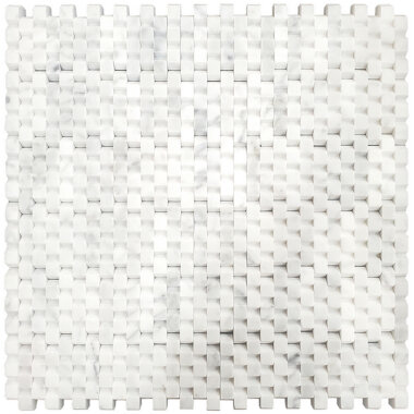 Cadena Mosaic Tile 12" x 12" - Bianco