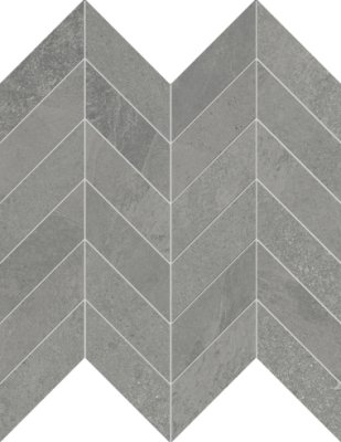 Nuances Chevron Mosaic Tile 12" x 12" - Grey