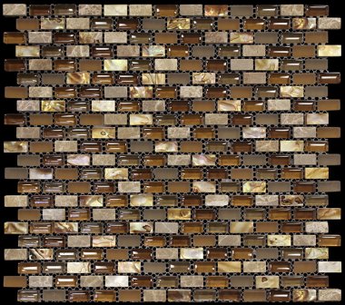 Yahly Brick Mosaics Marble Look Tile 11.22" x 11.18" - Brown