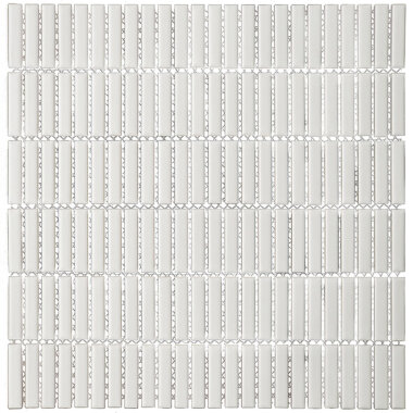 Selma Mosaic Tile 11.8" x 11.8" - Matte White