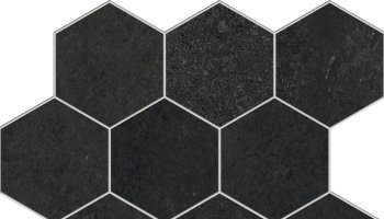 Nuances Hexagon Mosaic Tile 12