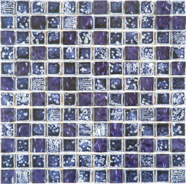 Marble Stone Tile Mosaic 7/8" x 7/8" - Purple Mix