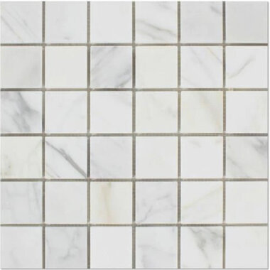 Lux Calacatta Tile 12" x 12" - Gold