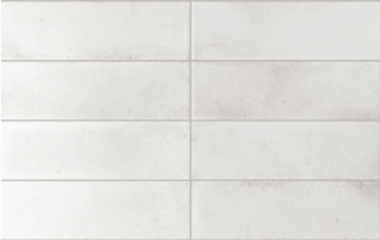Raku Tile 2.5" x 8" - White
