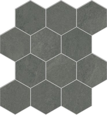 Nuances Hexagon Mosaic Tile 12" x 13" - Sage