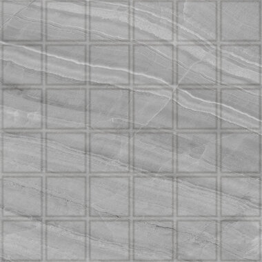 Gemma Mosaic Marble Look Tile "Honed" 12" x 12" - Grey Onyx