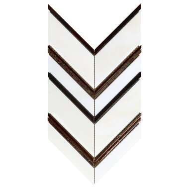 Art Lava Chevron Tile 9.88" x 14.37" - Palermo