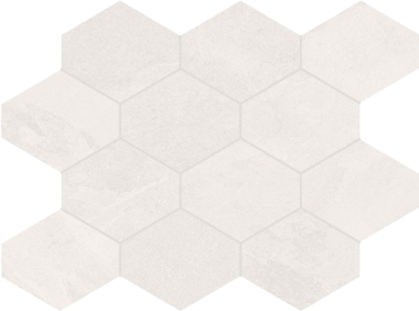 Brazilian Slate (Porcelain Tile) 3" Hexagonal tile 10" x 13" - Storm Beige