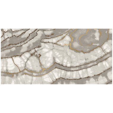 Deco Agate Decor Tile 24" x 48" - Smoke