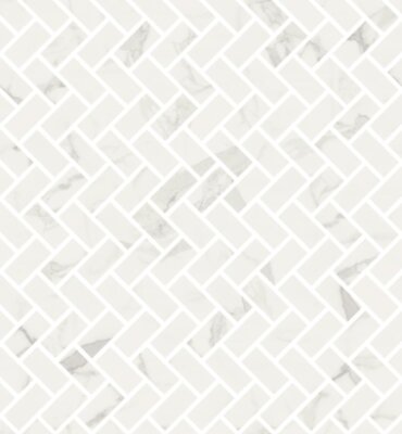 Marmorea Lisca Mosaic Marble Look Tile 12" x 12.5" - Statuario