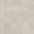 Brazilian Slate (Porcelain Tile) 12" x 12" - Oxford White 2" x 2" Mosaic