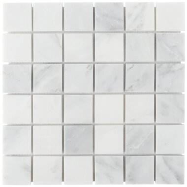 Asian Statuary 2"x2" Mosaic Tile 12" x 12" - Statuary Honed