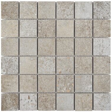 Brooklyn Mosaic Tile 11.72" x 11.72" - Greige