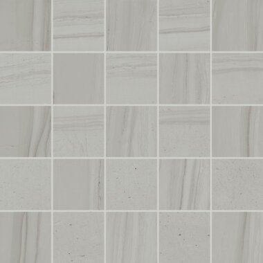 Travel Mosaic Marble Look Tile 12" x 12" - Polar White