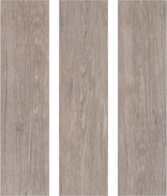 Savana Wood Look Porcelain Tile 6" x 24" - Mud