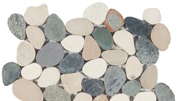 Pebblestone Sliced Round Tile 11.81