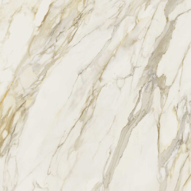 Etoile Marble Look Tile 48" x 48" - Crème Glossy