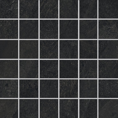 Nuances 2" x 2" Mosaic Tile 12" x 12" - Anthracite