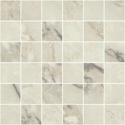 Carrara Select Mosaic Marble Look Tile Matte 12" x 12" - Arabescato