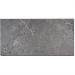 Crosby Chauny Marble Luxury Vinyl Tile 12" x 24" - Dark Gray