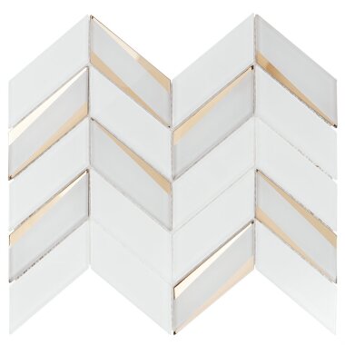 Giazza Chevron Tile 10.98" x 13.62" - Roma