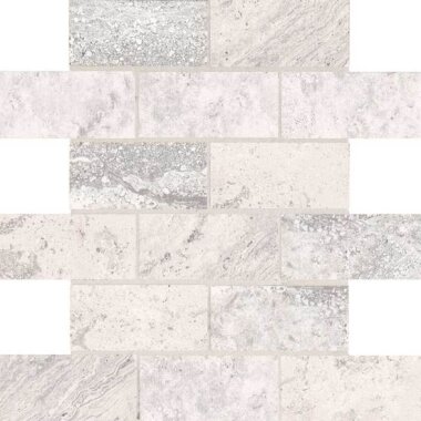 Laurel Heights Tile Brick Joint Mosaic 2" x 4" - Gray Summit