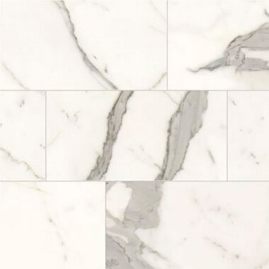 JEM Polished Marble Look Tile 12" x 24" - Capriccio Grey