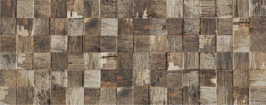 Flair Flair Wood Look Porcelain, 3-D Decor 12" x 32" - Grey / Brown