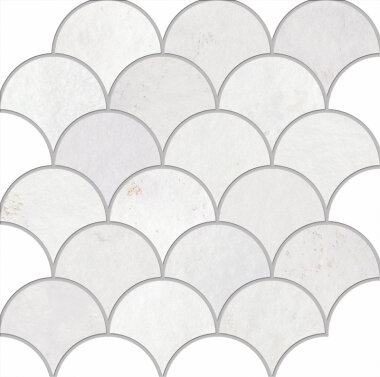 Home Shell Mosaic Tile 12" x 12" - Whitepastel