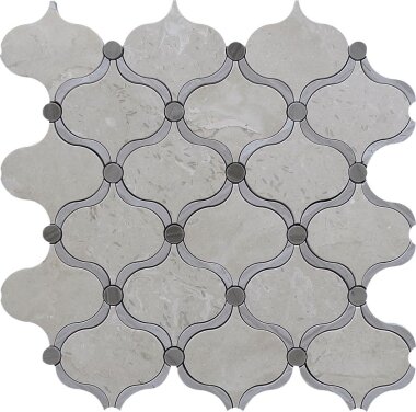 Waterjet Trellis 24 11.8" x 11.8" - Grey