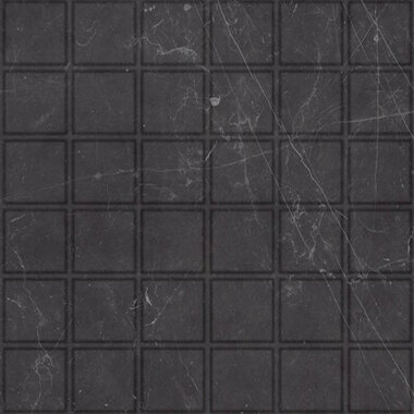 Gemma Mosaic Marble Look Tile 12" x 12" - Night