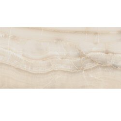 Akoya Marble Look Tile "Polished" 24" x 48" - Ivory