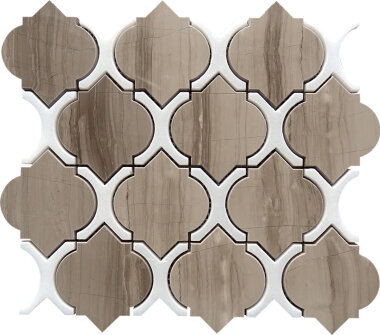 Waterjet Trellis 28 10.2" x 11.3" - Beige