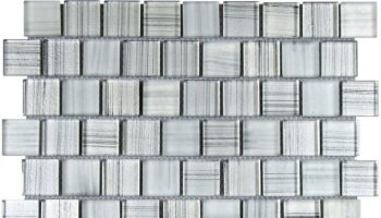 Glass Tile Linear Brick Glossy 12